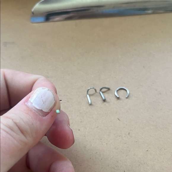 Stainless Steel/titanium Nose Ring Set - Picture 2 of 4
